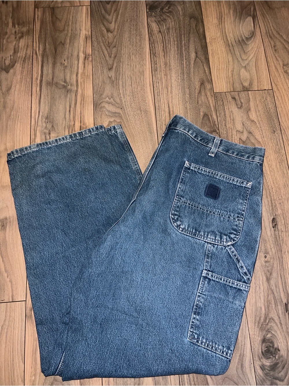 Carhartt Men's Relaxed Blue Denim carpenter workwear